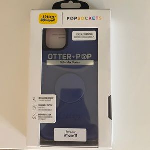 NEW otter box case with popsocket purple